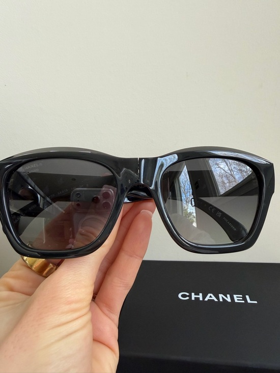 Chanel Black Square Foldable Sunglasses main image 9
